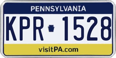 PA license plate KPR1528
