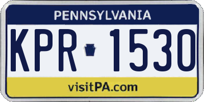 PA license plate KPR1530