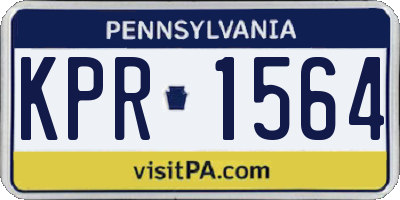PA license plate KPR1564