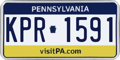 PA license plate KPR1591