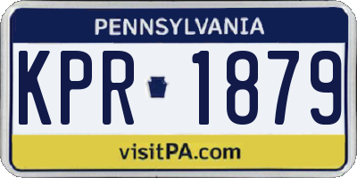 PA license plate KPR1879