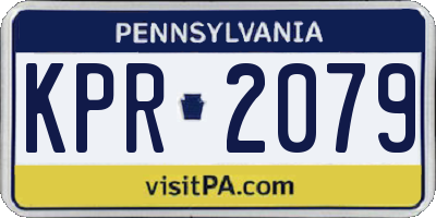 PA license plate KPR2079