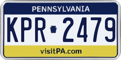 PA license plate KPR2479