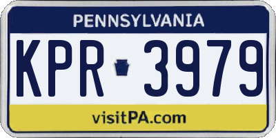 PA license plate KPR3979