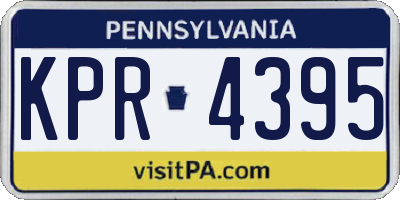 PA license plate KPR4395