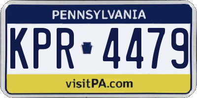 PA license plate KPR4479