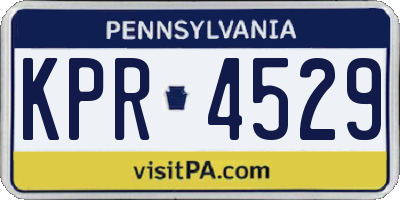 PA license plate KPR4529