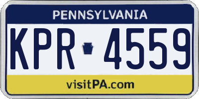 PA license plate KPR4559