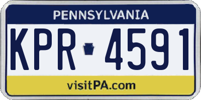 PA license plate KPR4591