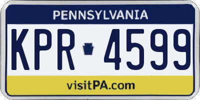 PA license plate KPR4599