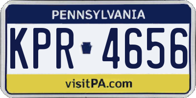 PA license plate KPR4656