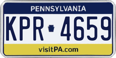 PA license plate KPR4659
