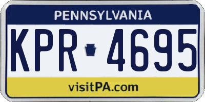 PA license plate KPR4695