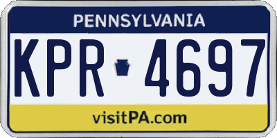 PA license plate KPR4697