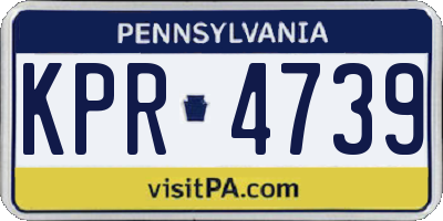 PA license plate KPR4739