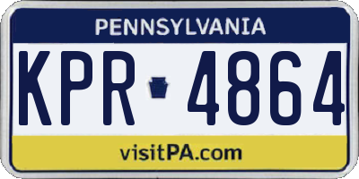 PA license plate KPR4864