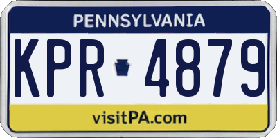 PA license plate KPR4879