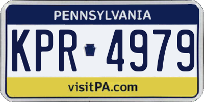 PA license plate KPR4979
