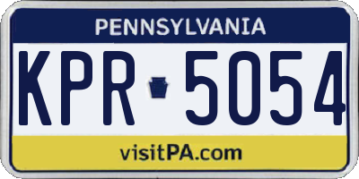 PA license plate KPR5054