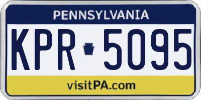 PA license plate KPR5095