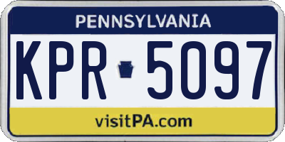 PA license plate KPR5097