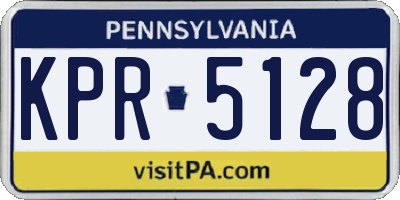 PA license plate KPR5128