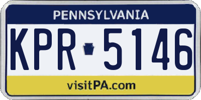 PA license plate KPR5146