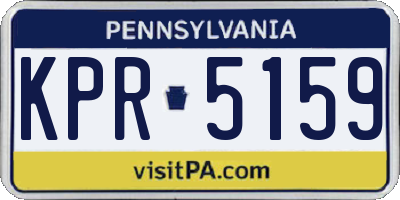 PA license plate KPR5159