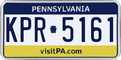 PA license plate KPR5161
