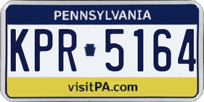 PA license plate KPR5164