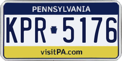 PA license plate KPR5176