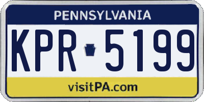 PA license plate KPR5199