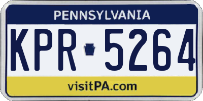 PA license plate KPR5264