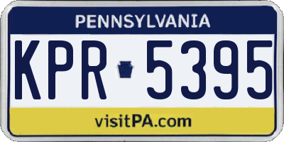 PA license plate KPR5395