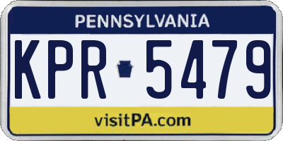 PA license plate KPR5479