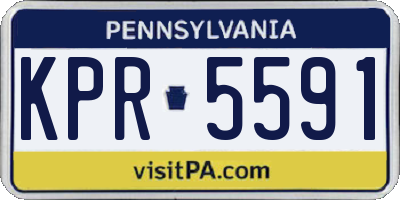 PA license plate KPR5591