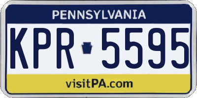 PA license plate KPR5595