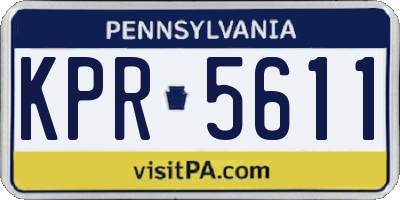 PA license plate KPR5611
