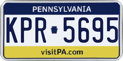 PA license plate KPR5695