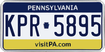 PA license plate KPR5895