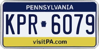 PA license plate KPR6079