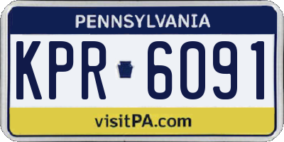 PA license plate KPR6091