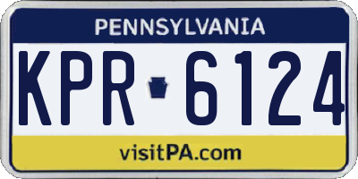 PA license plate KPR6124