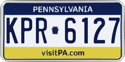 PA license plate KPR6127