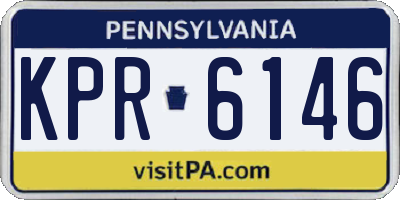 PA license plate KPR6146