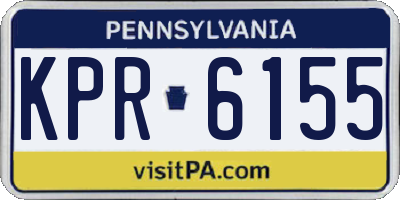 PA license plate KPR6155