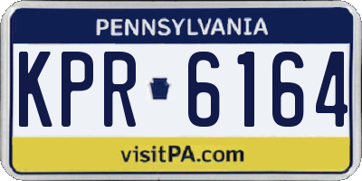PA license plate KPR6164