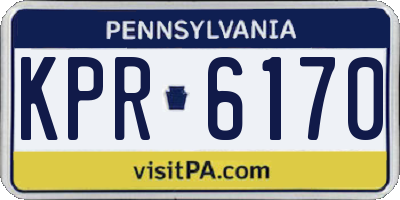 PA license plate KPR6170