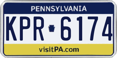 PA license plate KPR6174