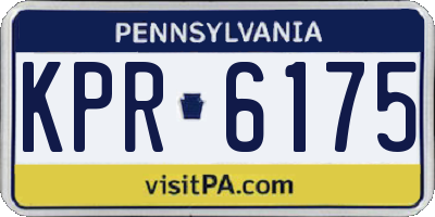 PA license plate KPR6175